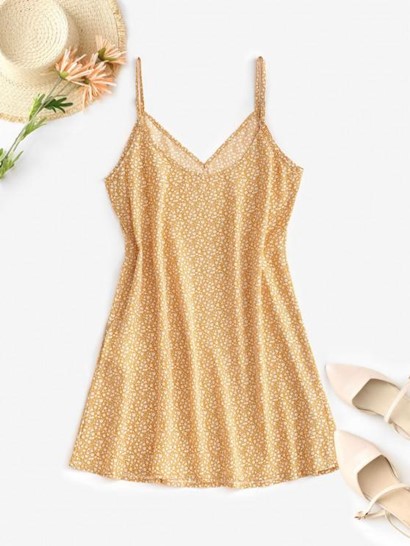 Boho Ditsy Print Mini Sundress - Image 2