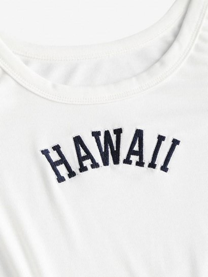 Embroidered Bodycon Tank Mini Dress - Image 3