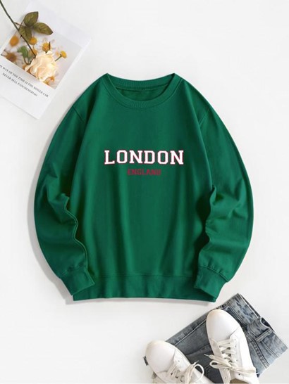 London Print Pullover Sweatshirt - Image 3